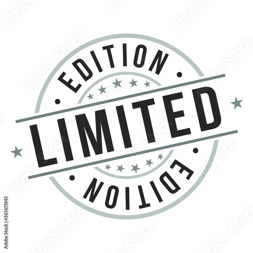 Limited Edition. Quality Original Stamp. Design Vector. Art Round Seal.