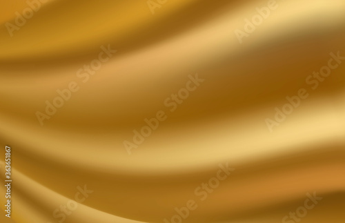 Golden abstract background fabric texture. Vector illustration