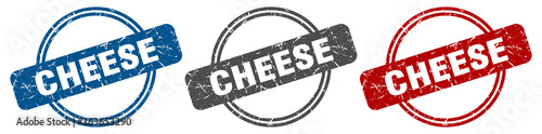 cheese stamp. cheese sign. cheese label set