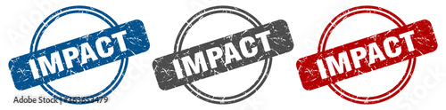 impact stamp. impact sign. impact label set