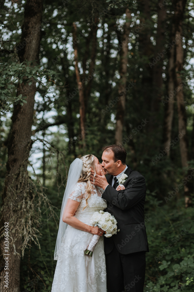Wedding Couples in Forest Scene Wedding Couples in Forest Scene