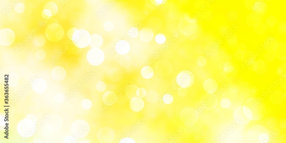 Light Green, Yellow vector layout with circles. Abstract illustration with colorful spots in nature style. Pattern for wallpapers, curtains. Light Green, Yellow vector layout with circles. Abstract illustration with colorful spots in nature style. Pattern for wallpapers, curtains.