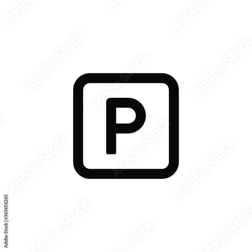 parking icon vector