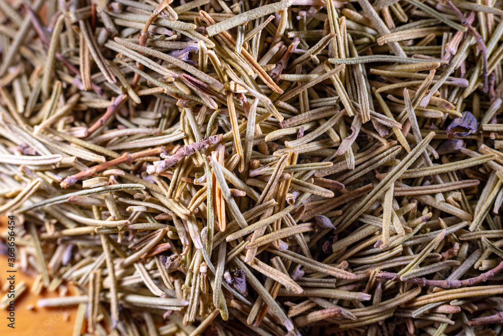 Closeup of dried rosemary leaves. Rosemary texture. Very popular and healthy seasoning worldwide. Closeup of dried rosemary leaves. Rosemary texture. Very popular and healthy seasoning worldwide.