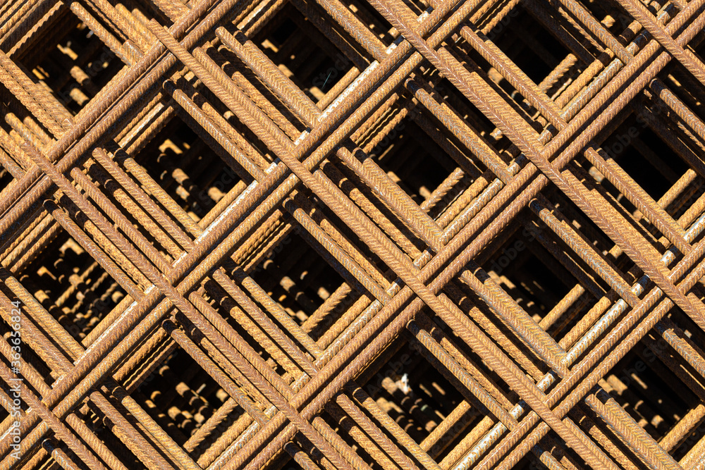 Iron bar welded wire mesh background Iron bar welded wire mesh background