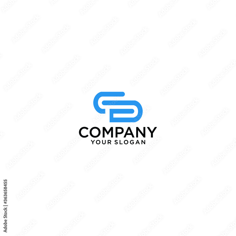 STD simple logo design vector