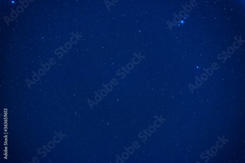 Night dark sky with many stars as galaxy milky way space cosmos background
