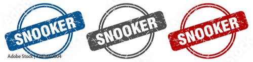 snooker stamp. snooker sign. snooker label set