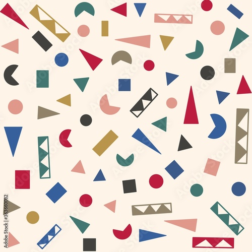 Geometric seamless pattern background