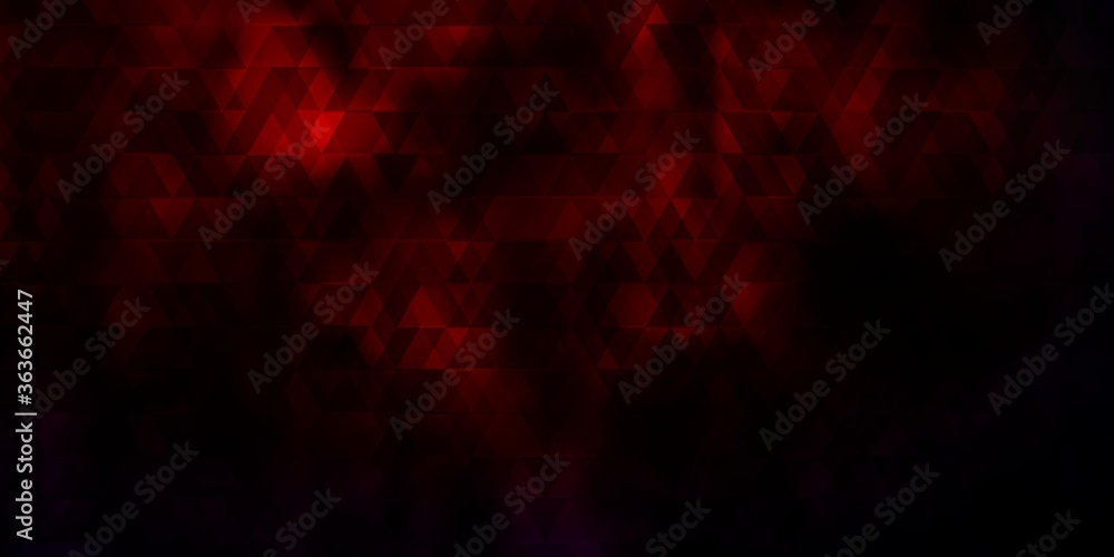Dark Red vector pattern with lines, triangles. Dark Red vector pattern with lines, triangles.