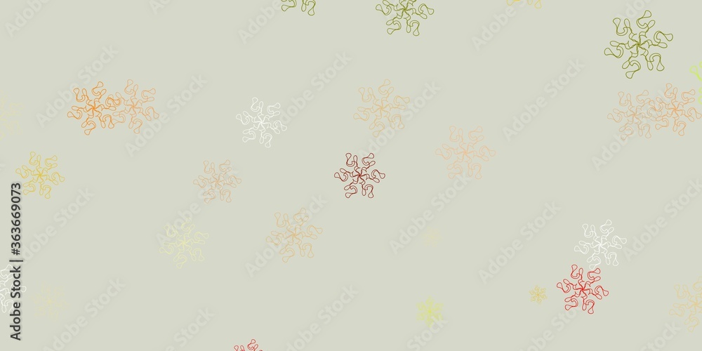 Light green, yellow vector natural layout with flowers. Light green, yellow vector natural layout with flowers.