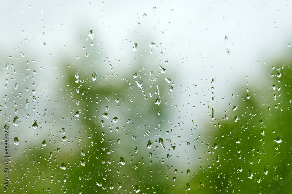 Raindrops on a window pane, green transparent background. Raindrops on a window pane, green transparent background.