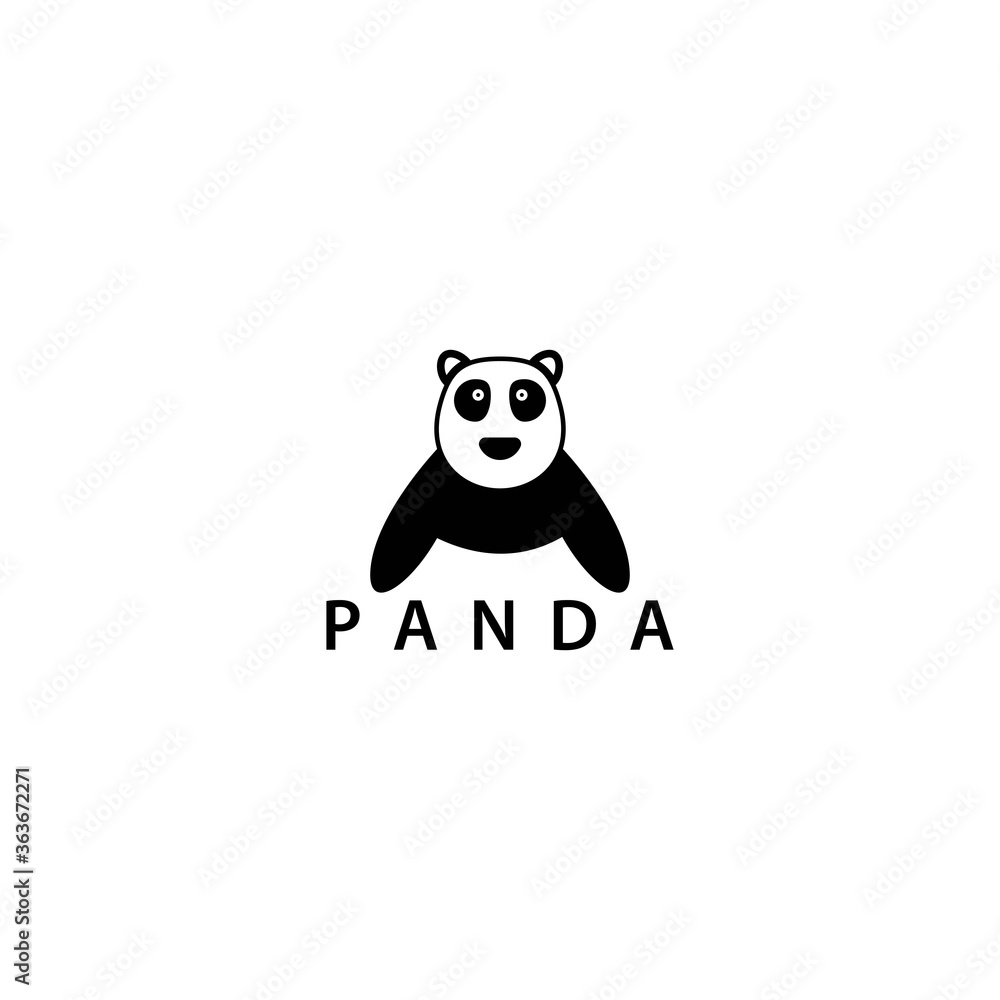 Fototapeta premium Szablon logo Panda