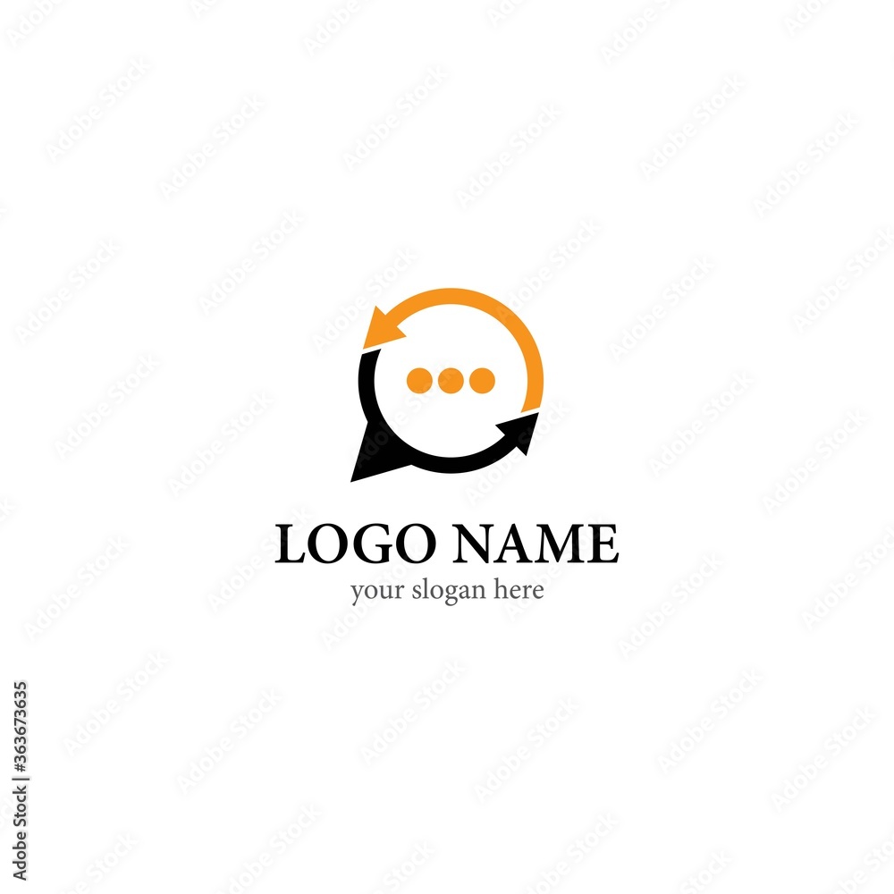 Chat logo vector icon Chat logo vector icon