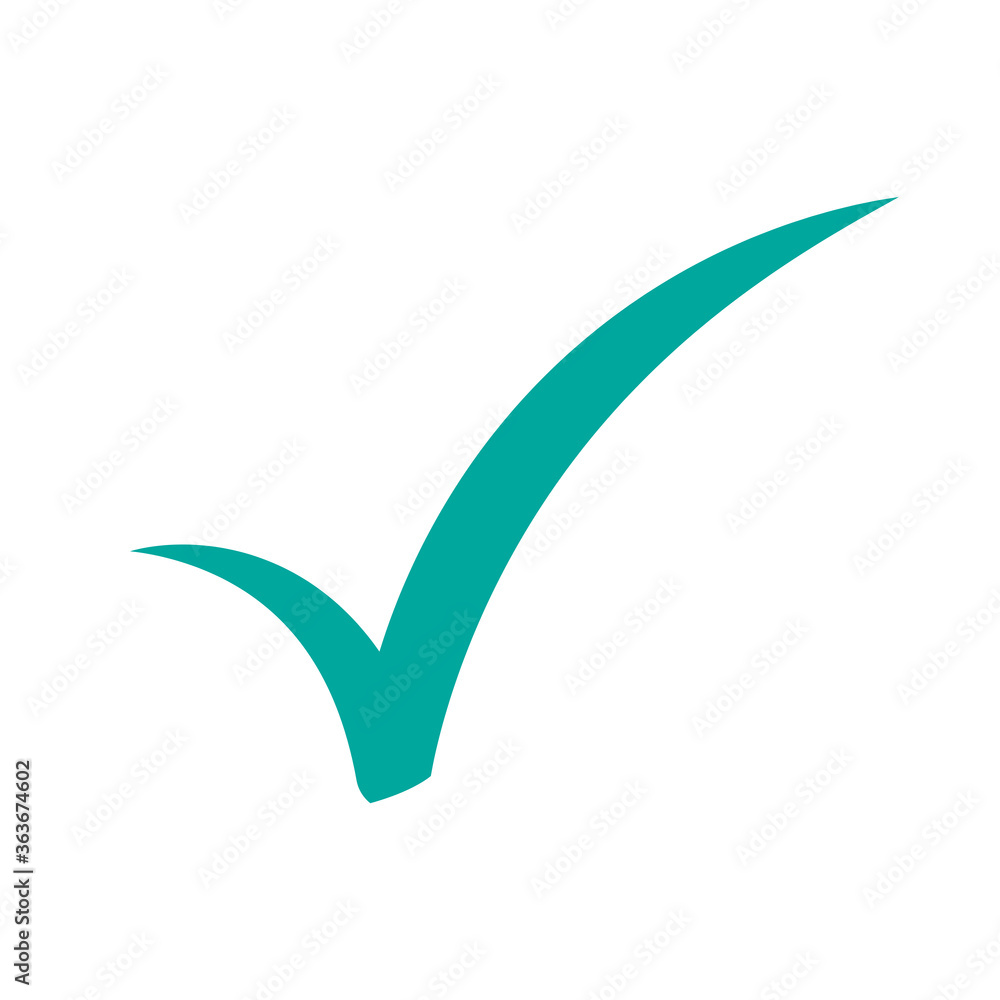 Check mark vector icon. Green tick icon isolated on white background. Flat check mark sign for web site, app, label, logo and design template. Vector illustration Check mark vector icon. Green tick icon isolated on white background. Flat check mark sign for web site, app, label, logo and design template. Vector illustration