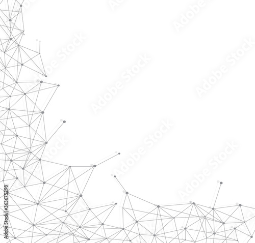 Network connect background, abstract vector. Digital network background with dots and lines for nodes, data and ai design.Abstract futuristic ai network, connecting lines and dots. Vector illustration