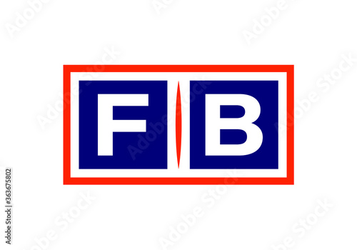 F B Initial Letter Logo design, Graphic Alphabet Symbol for Corporate Business Identity © BakiBullah