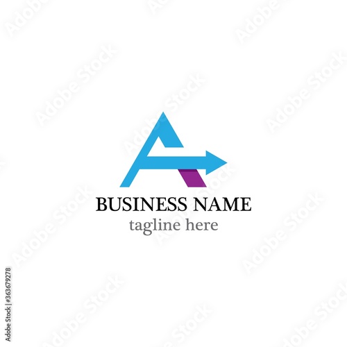 Free Download A Letter arrow logo business - GFXLoad