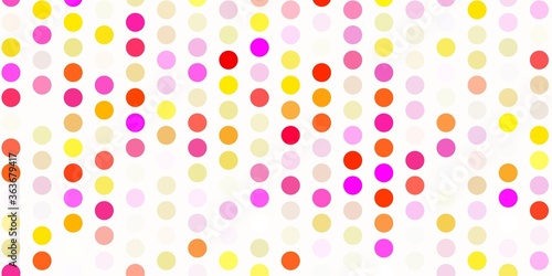 Wallpaper Mural Light multicolor vector template with circles. Torontodigital.ca