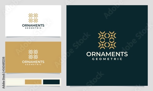 ornament logo design minimal