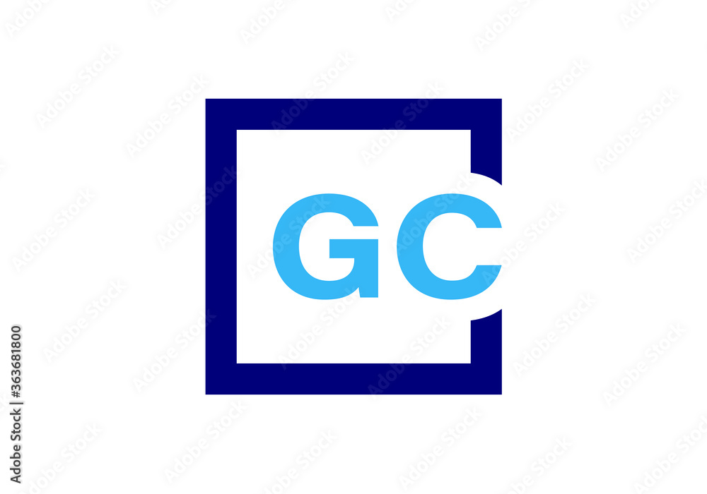 G C Initial Letter Logo design, Graphic Alphabet Symbol for Corporate Business Identity G C Initial Letter Logo design, Graphic Alphabet Symbol for Corporate Business Identity