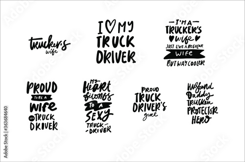 t-shirt for trucker's wife, firemans wife