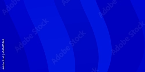 Light BLUE vector backdrop with curves. Brand new colorful illustration with bent lines. Pattern for websites  landing pages.
