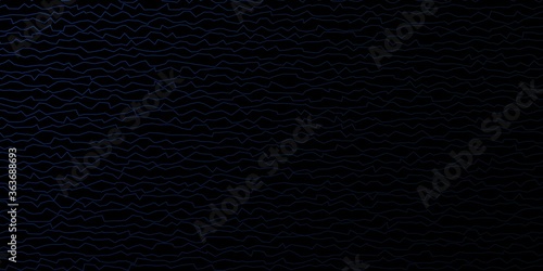 Dark BLUE vector template with lines. Gradient illustration in simple style with bows. Smart design for your promotions.