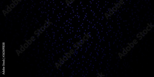 Dark BLUE vector texture with beautiful stars. Blur decorative design in simple style with stars. Best design for your ad  poster  banner.