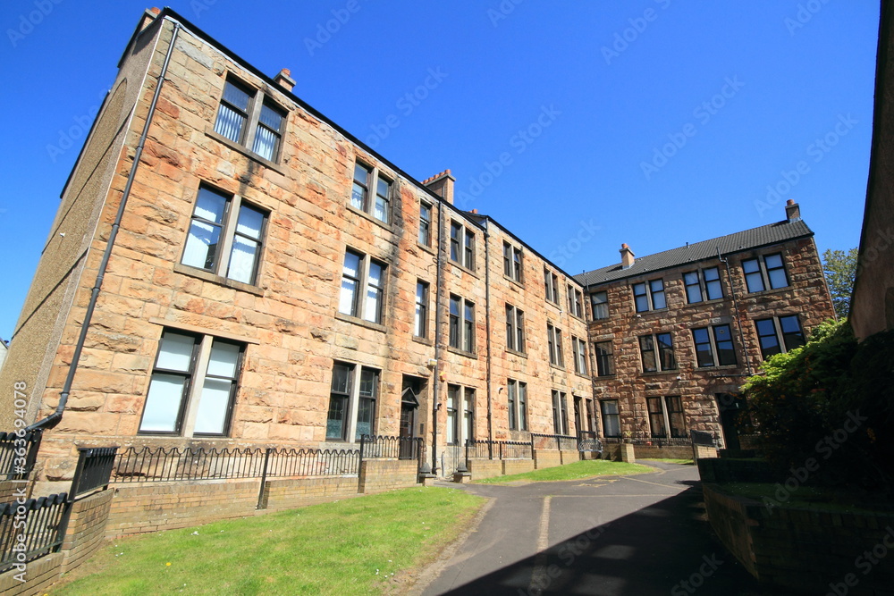 rear of tenement flast, glasgow