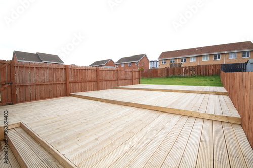 garden with decking photo