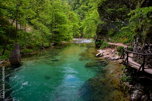 Blue river in Julian Alps