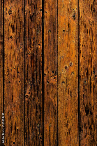 Texture bois vertical couleur brun - Arrière plan matière 