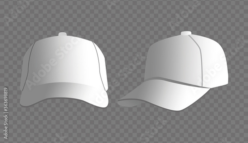 sport caps branding isolated icons