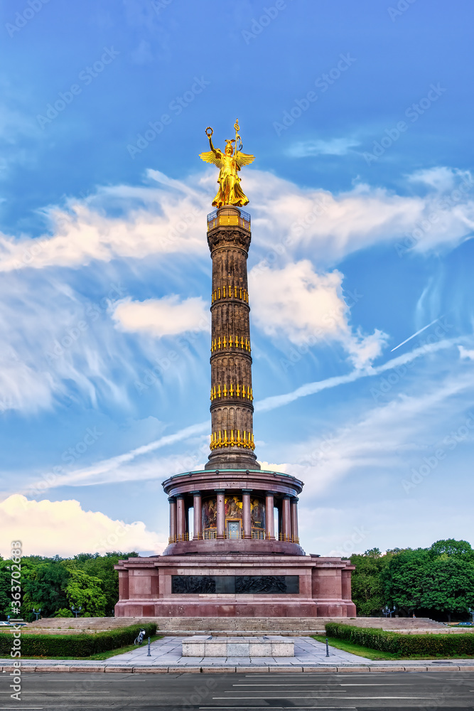 Victory Column (Siegessaule), monument in Berlin, Germany. Commemorating the Prussian victory in the Danish-Prussian War.