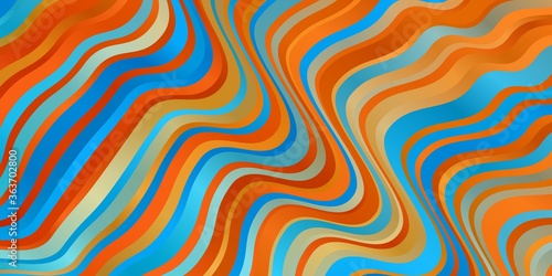 Wallpaper Mural Light Blue, Yellow vector texture with circular arc. Colorful illustration in circular style with lines. Template for cellphones. Torontodigital.ca