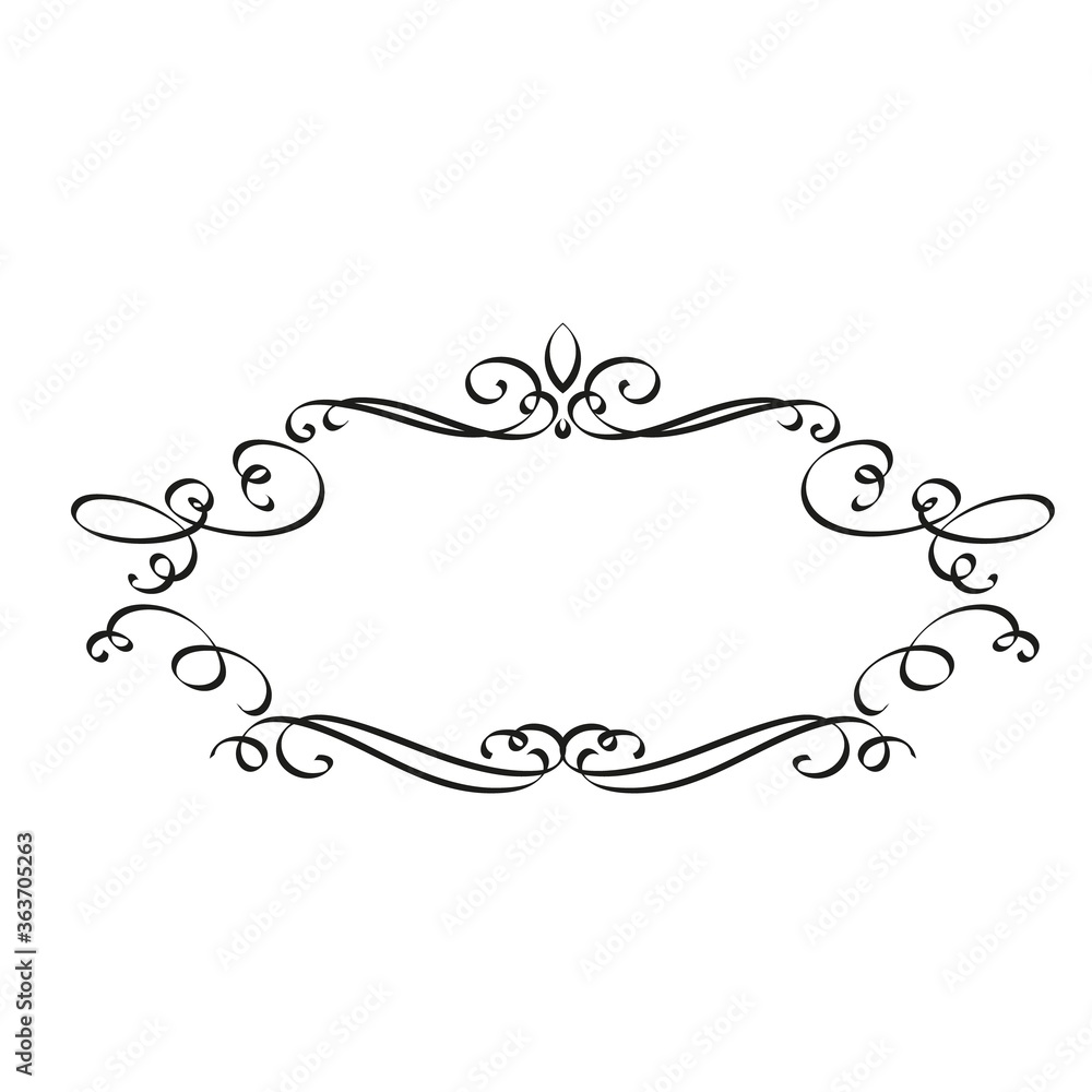 Calligraphic design element Calligraphic design element