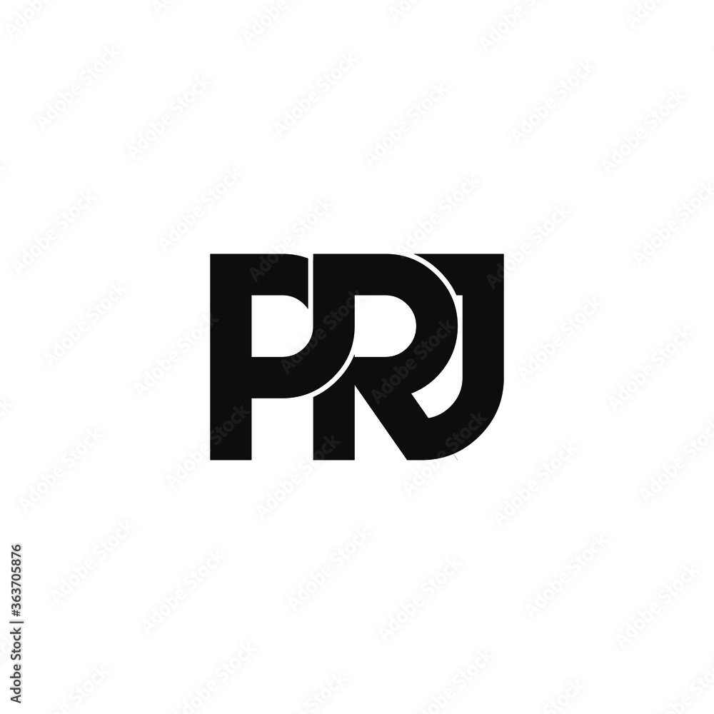 prj letter original monogram logo design prj letter original monogram logo design