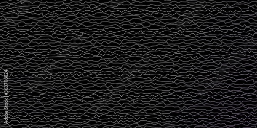 Dark Purple vector template with curved lines. Colorful abstract illustration with gradient curves. Smart design for your promotions.