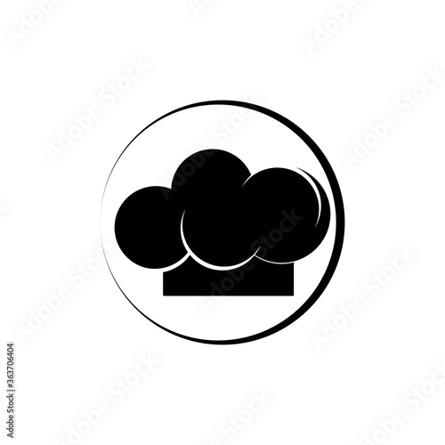 chef hat illustration logo vector