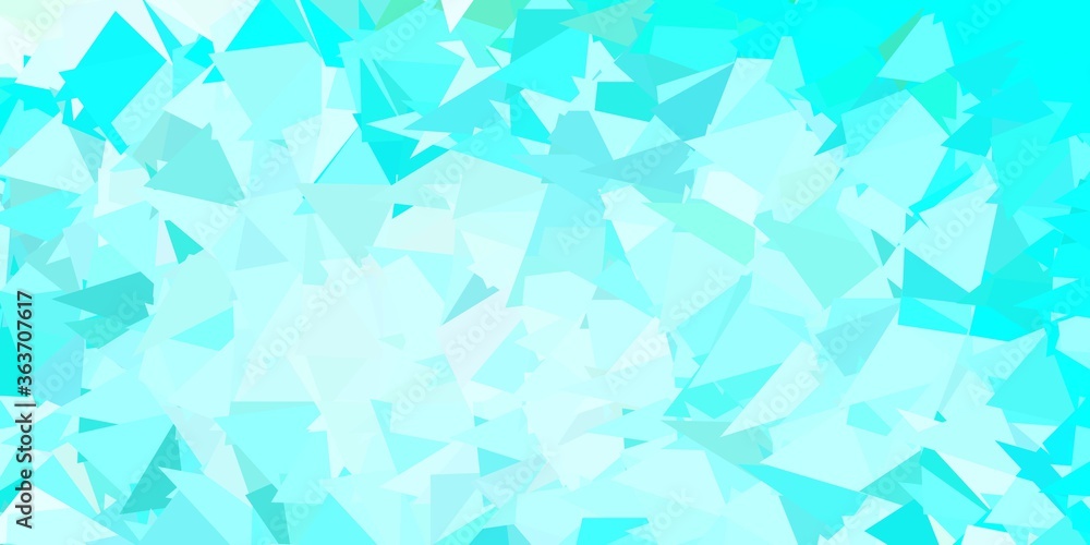 Fototapeta Light blue, green vector poly triangle texture.
