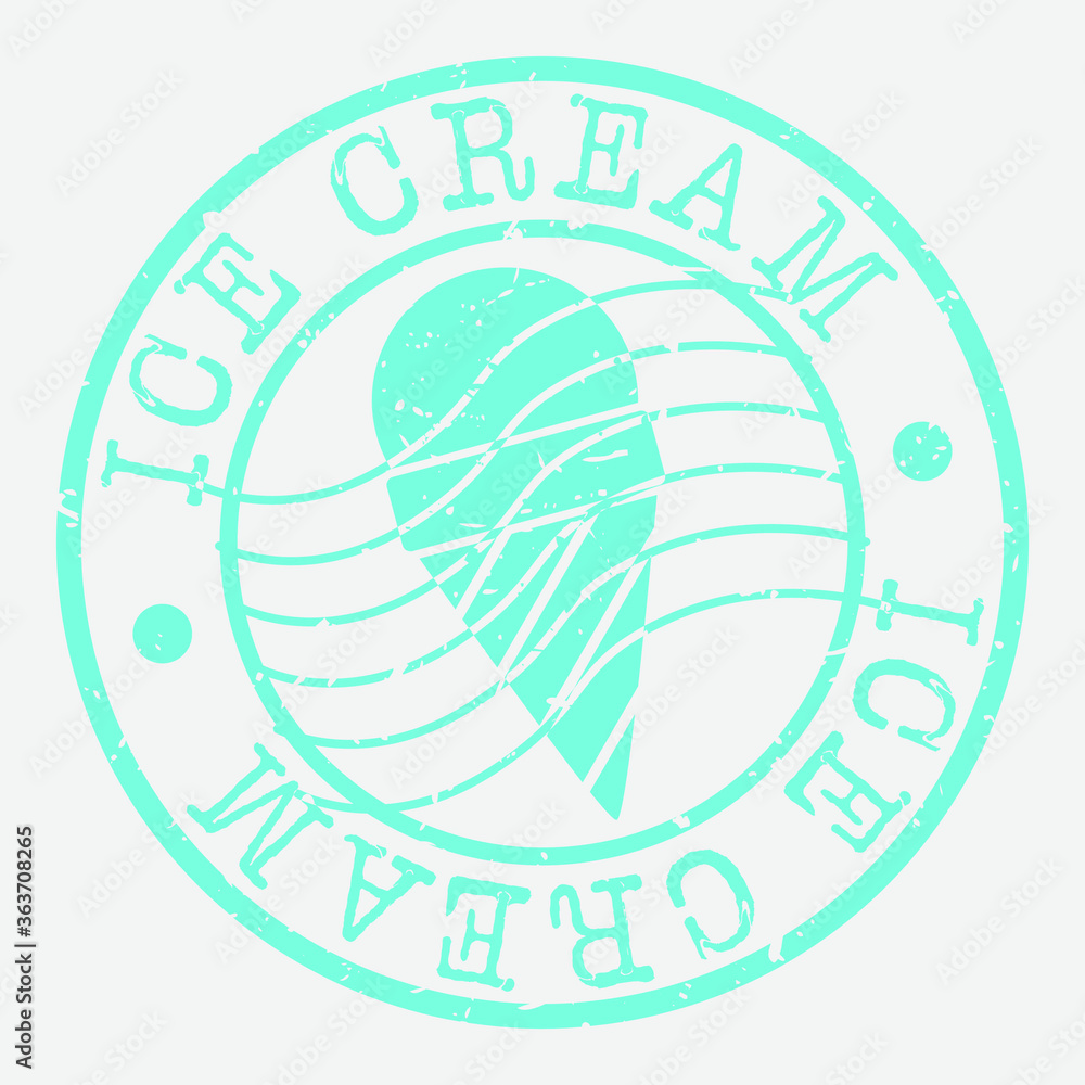 Ice Cream Stamp. Food Silhouette Seal. Round Design. Vector Icon. Design Retro Insignia. Ice Cream Stamp. Food Silhouette Seal. Round Design. Vector Icon. Design Retro Insignia.