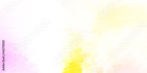 Light pink  yellow vector poly triangle texture.