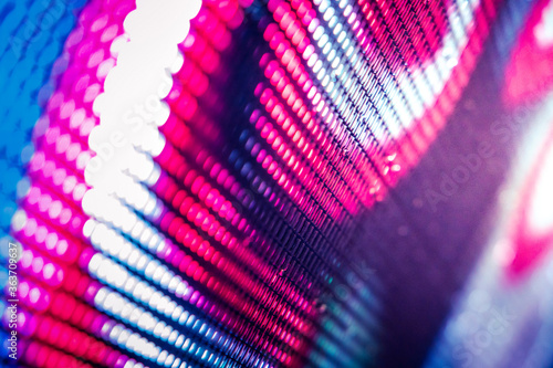 Bilde på lerret CloseUp LED blurred screen