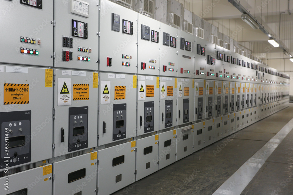 Diesel Generators and electrical switch rooms in the industry manufacturing unit Diesel Generators and electrical switch rooms in the industry manufacturing unit