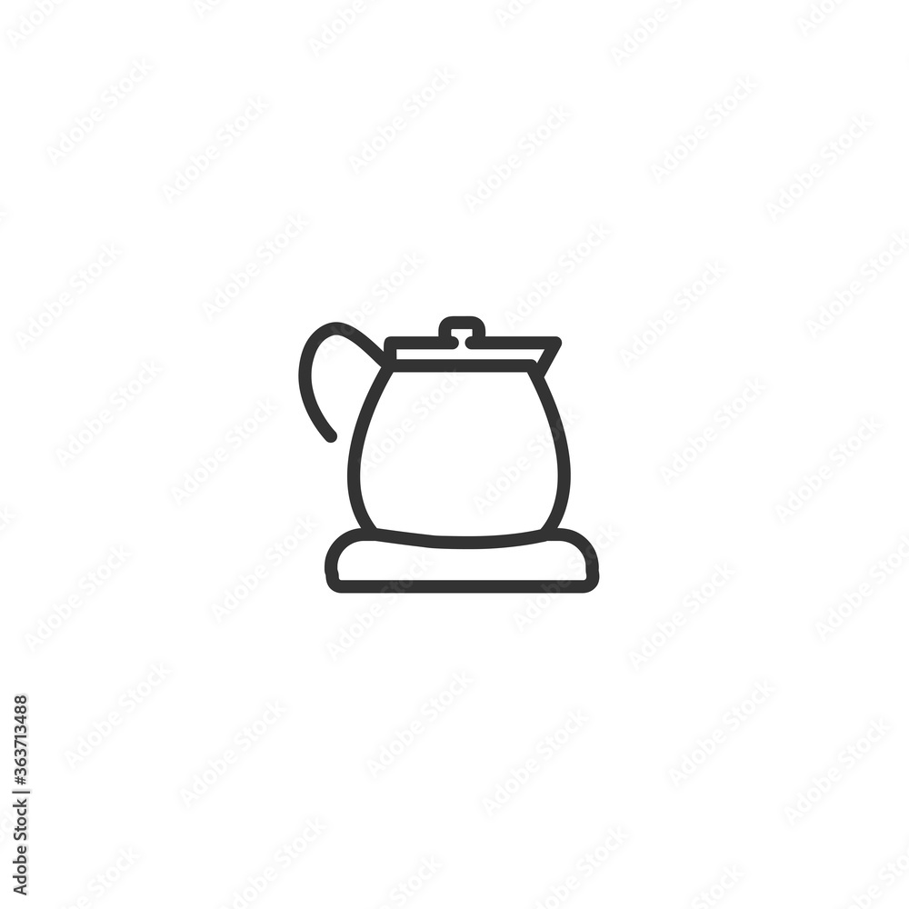 electric kettle vector line icon for mobile concept and web apps design electric kettle vector line icon for mobile concept and web apps design
