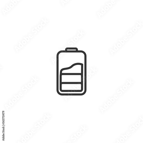 battery icon on white background