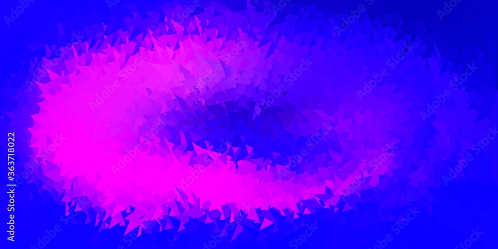 Light purple, pink vector geometric polygonal wallpaper.