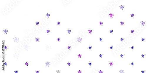 Light Blue, Red vector texture with disease symbols.