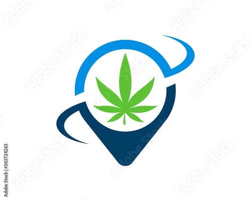 Pin location with marijuana inside